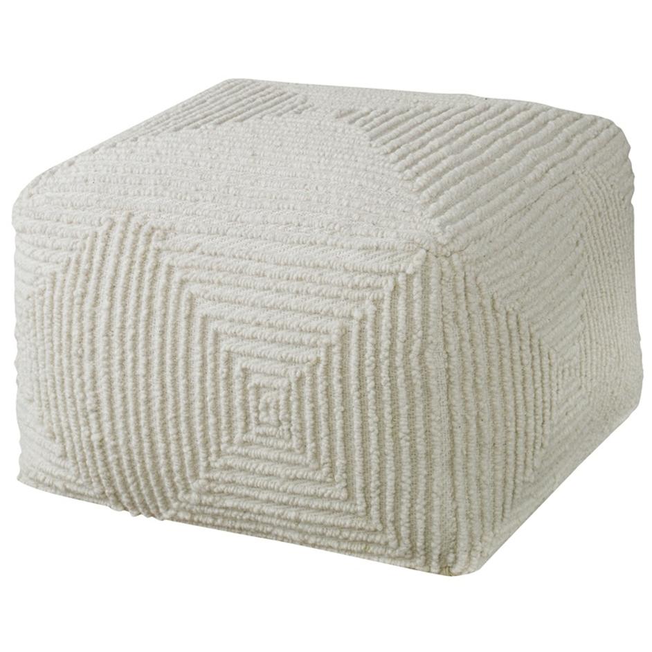 Sovanna Geometric Pouf by Uttermost
