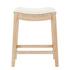 Elmo KD Fabric Counter Stool, Palladian Beige by New Pacific Direct