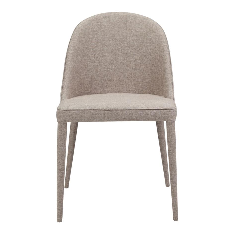 BURTON FABRIC DINING CHAIR LIGHT GREY by Moes Home