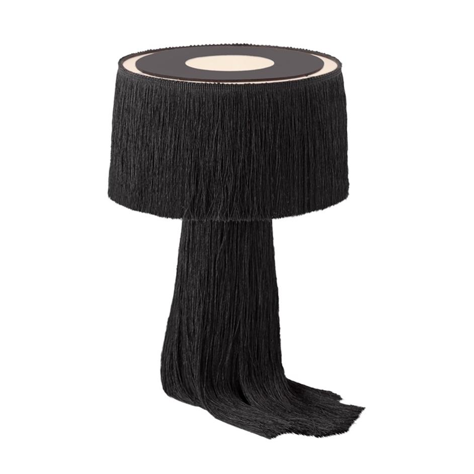 Atolla Black Tassel Table Lamp by tov furniture