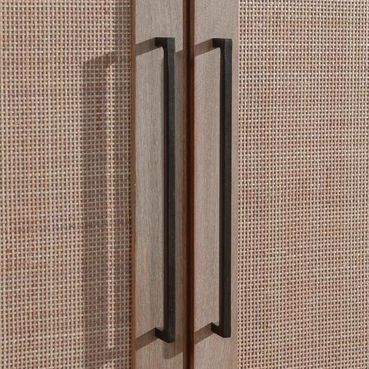 Jensen Mango Wood 4Dr Cabinet Taupe by Classic Home