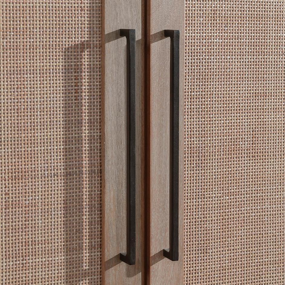 Jensen Mango Wood 4Dr Cabinet Taupe by Classic Home