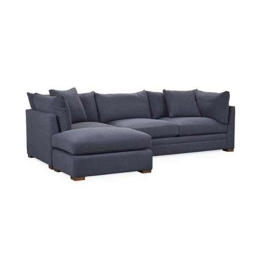 Audrey Upholstered Sofa Chaise Rise by Classic Home