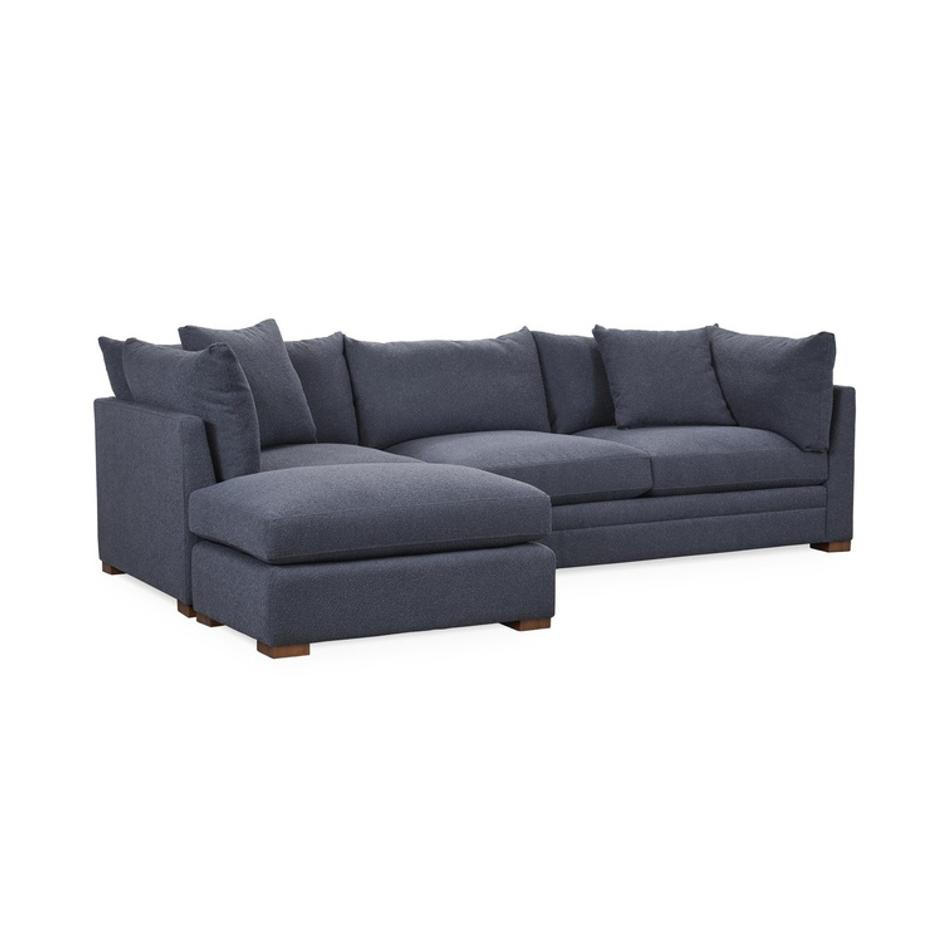 Audrey Upholstered Sofa Chaise Rise by Classic Home