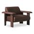 Marcello Lounge Chair Dark Brown by Moes Home