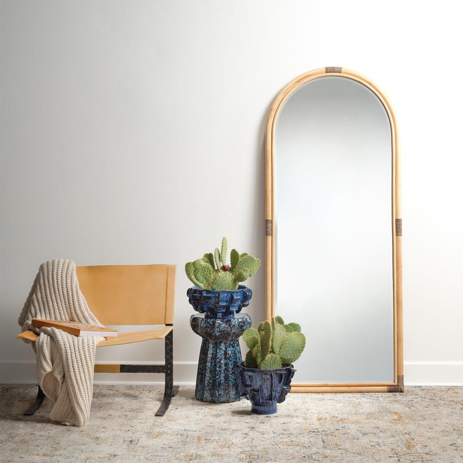  Saltwater Arch Floor Mirror, Natural by Jamie Young