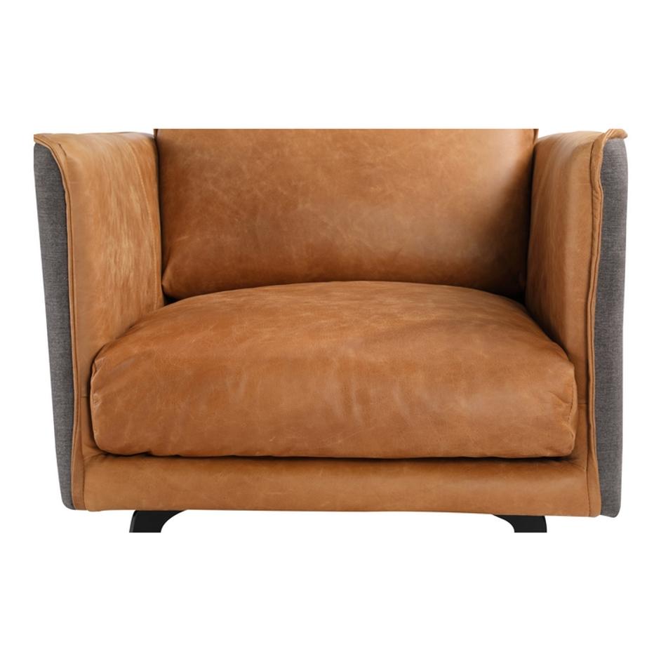 MESSINA LEATHER ARM CHAIR COGNAC by Moes Home