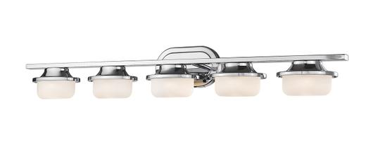 Optum  5 Light Vanity  in Chrome Finish by Z-Lite