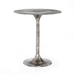 Simone Counter Table In Raw Antique Nickel by FOUR HANDS