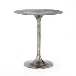 Simone Counter Table In Raw Antique Nickel by FOUR HANDS