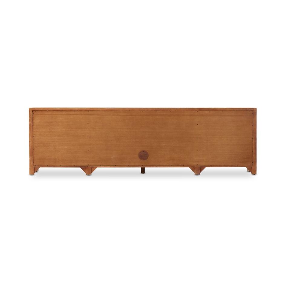 Gaines Media Console In Aged Light Pine by FOUR HANDS
