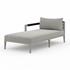 Sherwood Outdoor Laf Chaise in Grey and Ash by FOUR HANDS