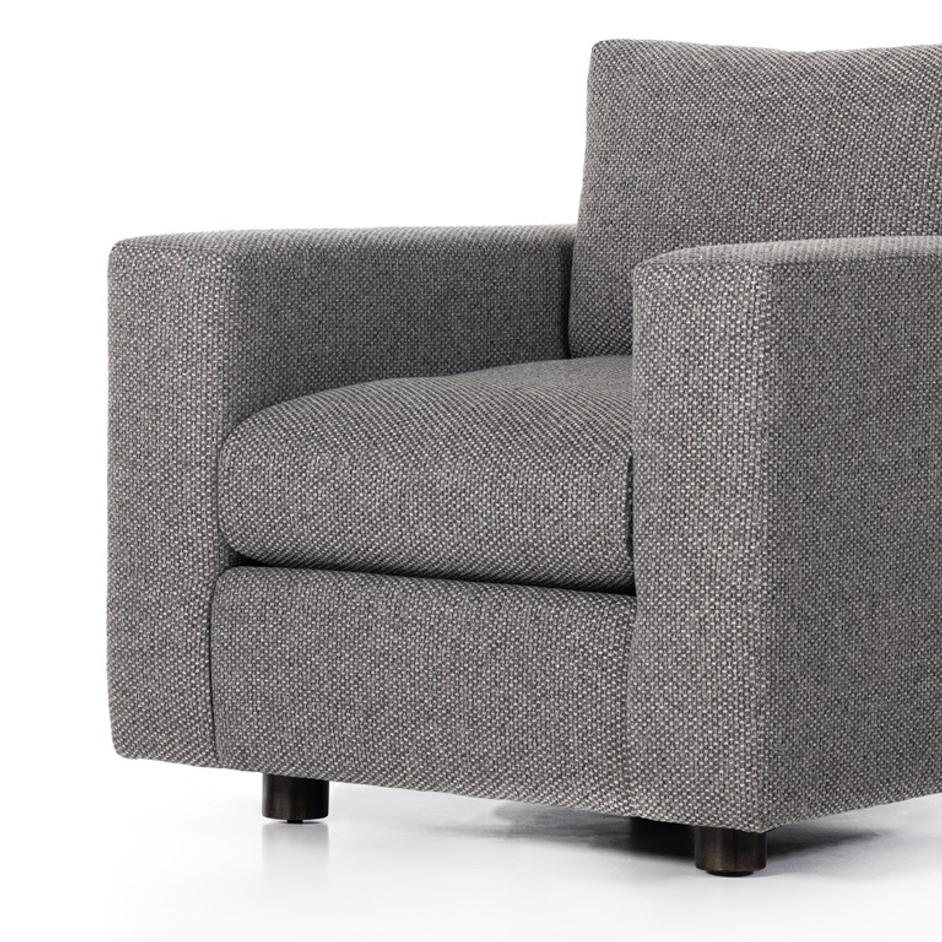 Preston Chair In Gibson Smoke by FOUR HANDS