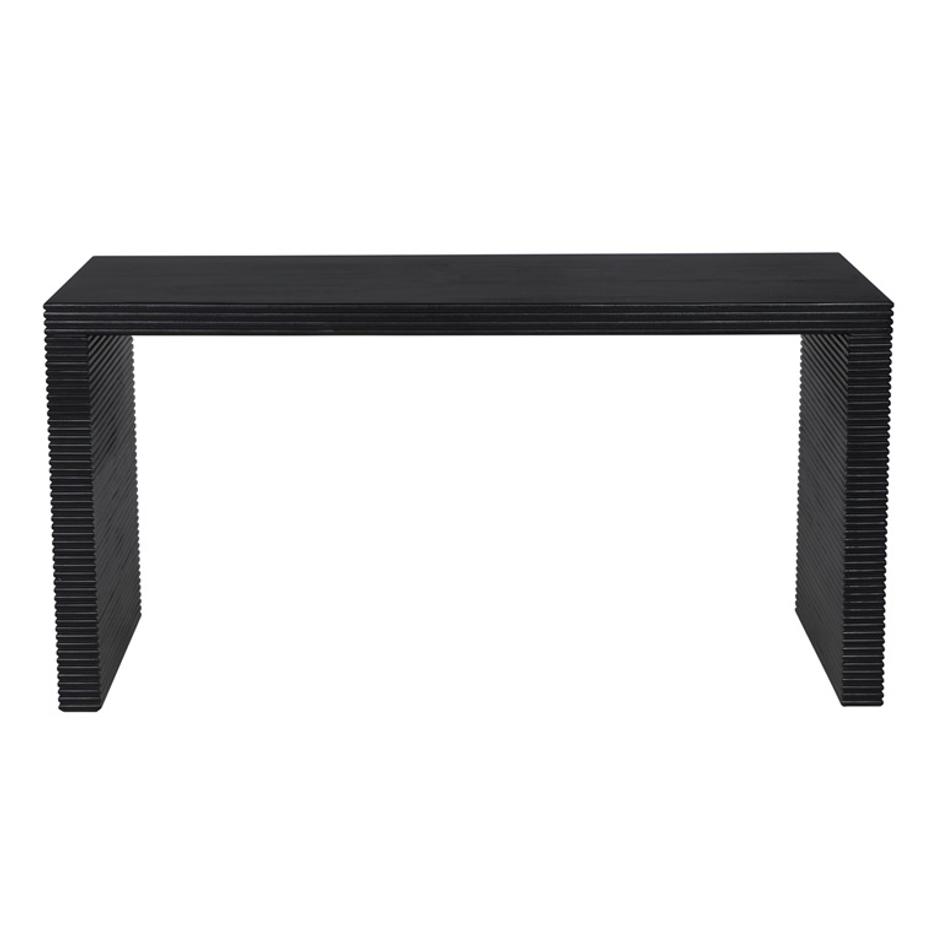 Manhattan Desk, Hand Rubbed Black by Noir Furniture
