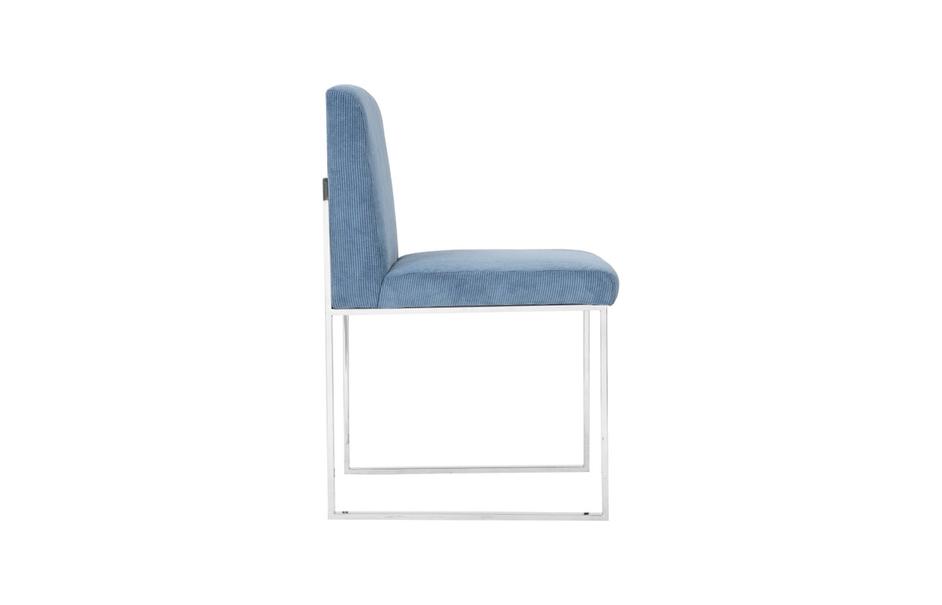 Frozen Dining Chair, Corduroy Blue by PHILLIPS COLLECTION