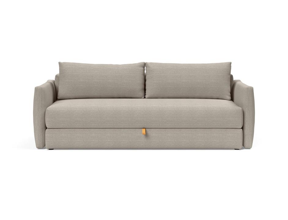 TRIPI QUEEN SLEEPER SOFA W/ARMS in KENYA GRAVEL FABRIC 579 by INNOVATION USA