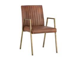 Homer Dining Armchair - Bravo Cognac by Sunpan