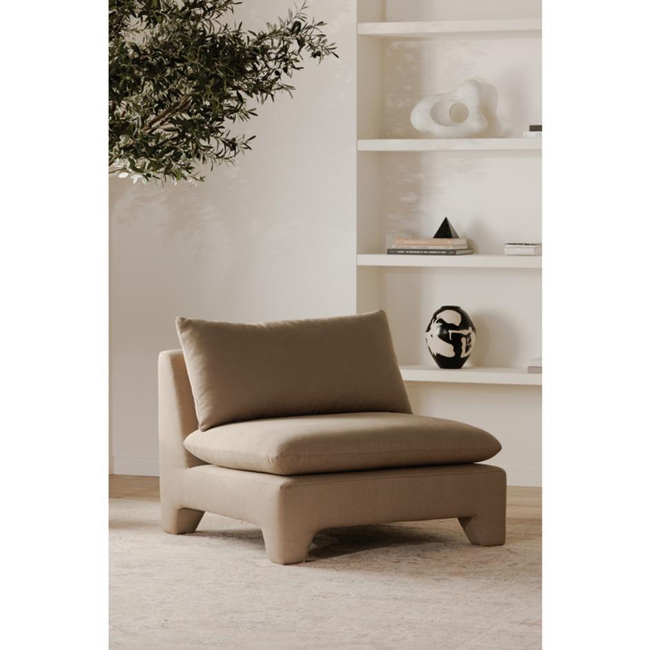Estelle Lounge Chair Flax by Moes Home
