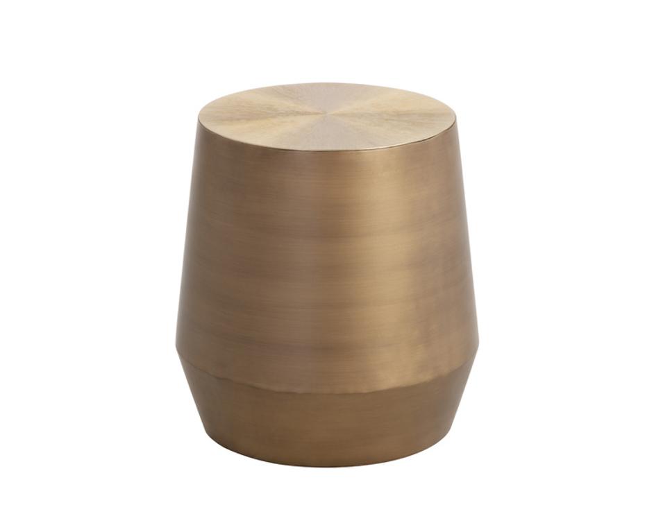 CREED END TABLE - ANTIQUE GOLD by Sunpan