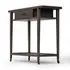 Dorrit Bar Cart In Brown Oak-Honed White Marble-Smooth Black Metal by Four Hands