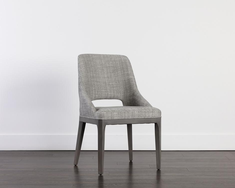 ESTRADA DINING CHAIR - NAYA CHECK LIGHT GREY by Sunpan