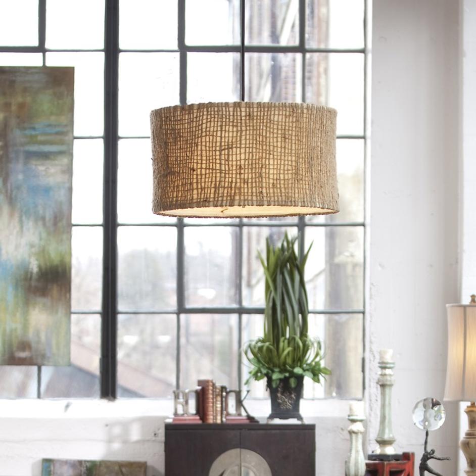 Burleson 3 Light Drum Pendant by Uttermost