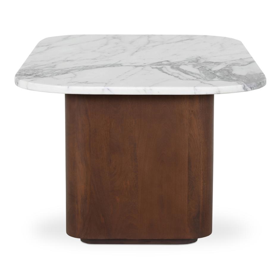 Dash Accent Table White Calacatta Marble by Moes Home