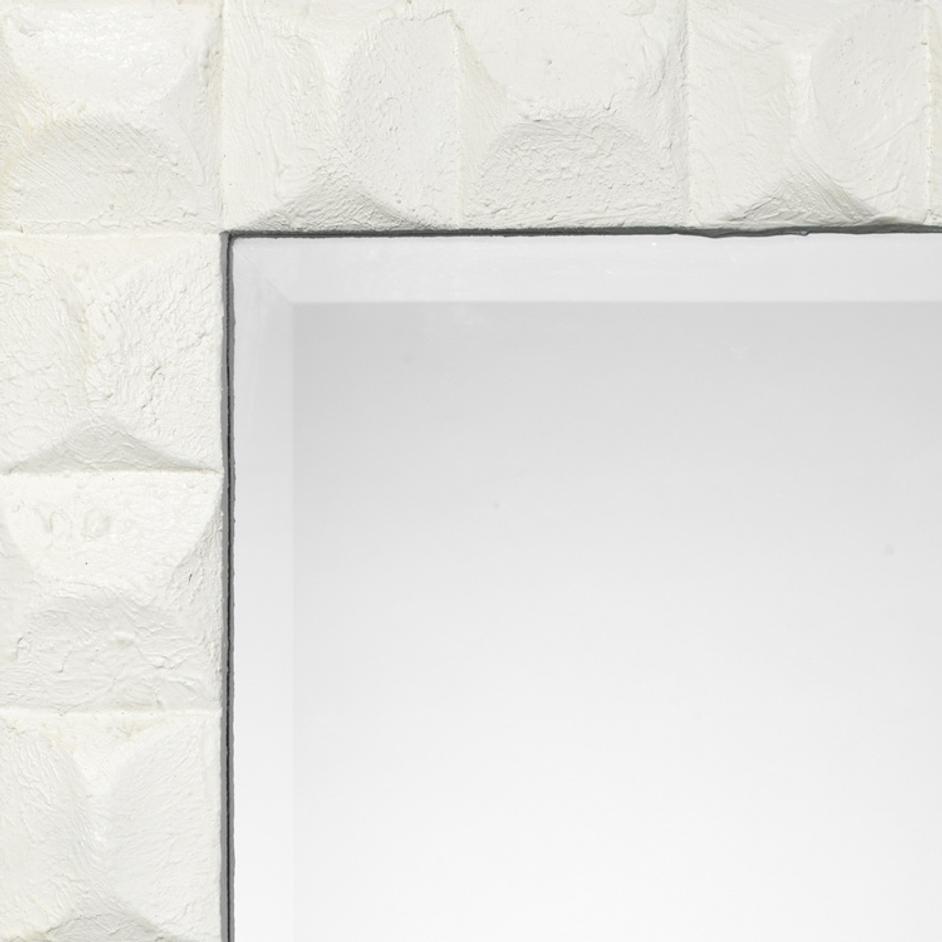 Astor Plaster Wall Rectangle Mirror, White by Jamie Young