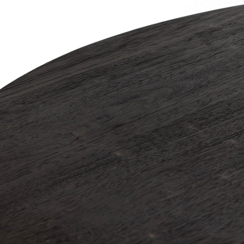 Mesa Large Round Coffee Table In Ebony by FOUR HANDS