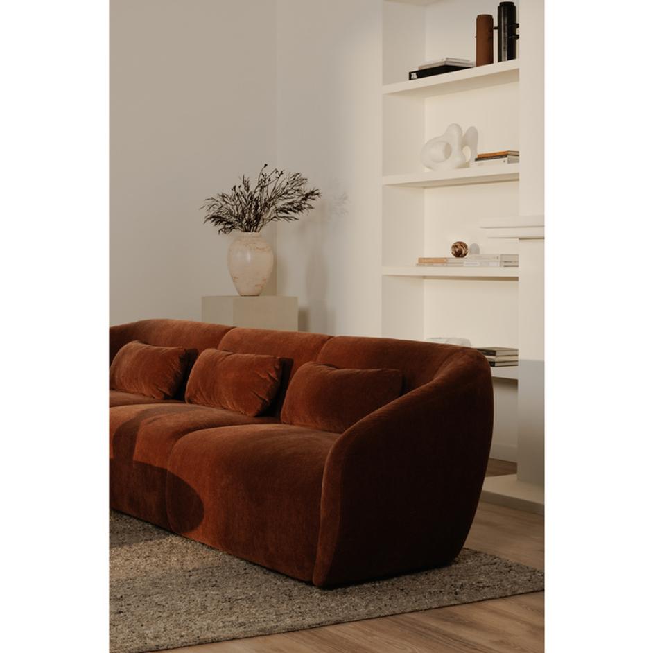 Amelia Right Arm Facing Chair Chestnut by Moes Home