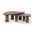 Zion Coffee Table Set - Merlot Marble by Four Hands