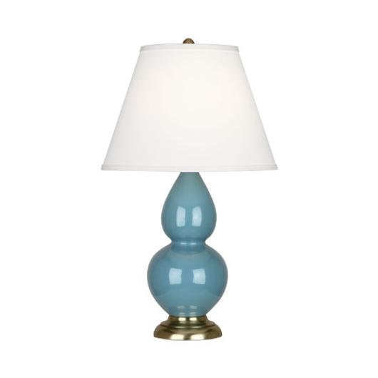 Steel Blue Small Double Gourd Accent Lamp by Robert Abbey