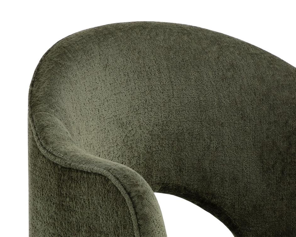 ANAYA DINING ARMCHAIR - BERGEN OLIVE by Sunpan