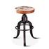 Wellington Adjusting Stool, Cowhide by Home Trends & Design