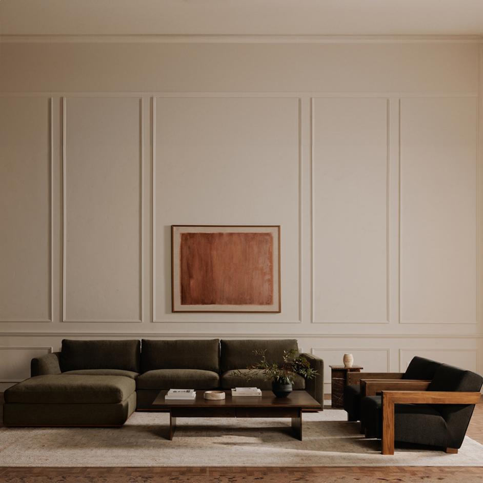 Rue Nook Modular Sectional Dark Green by Moes Home