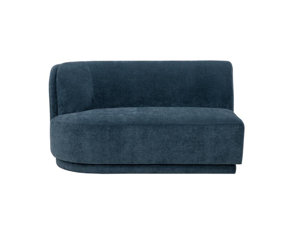 JACLYN MODULAR - LEFT ARMCHAIR - DANNY DUSTY BLUE by Sunpan