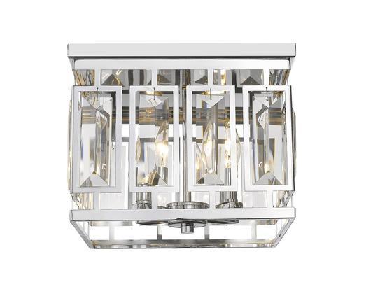 Mersesse 4 Light Flush Mount in Chrome  Finish by Z-Lite