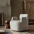Reed Swivel Chair In Crete Pebble by Four Hands