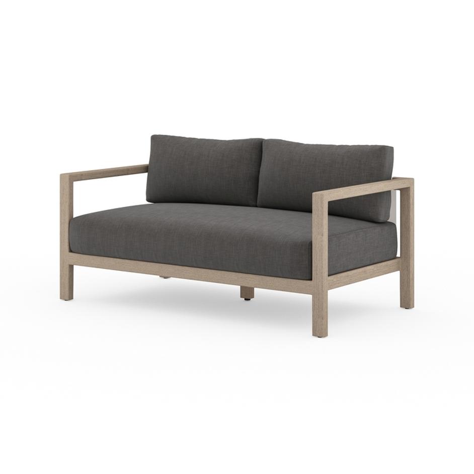 Sonoma Outdoor Sofa In 60" In Brown/Charcoal by FOUR HANDS