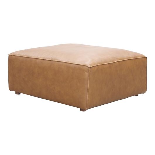 FORM OTTOMAN SONORAN TAN LEATHER by Moes Home