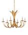 Bette Gold Chandelier In Grecian Gold Leaf by Currey & Company