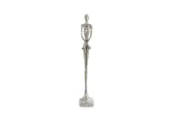 Skinny Female Sculpture, Silver Leaf, Small by PHILLIPS COLLECTION