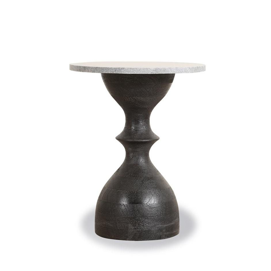 Jaipur 18" Martini Black Side Table by Home Trends & Design