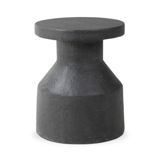 Odeon End Table In Distressed Graphite Concrete by Four Hands