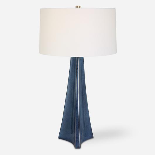 Teramo Scalloped Ceramic Table Lamp by Uttermost