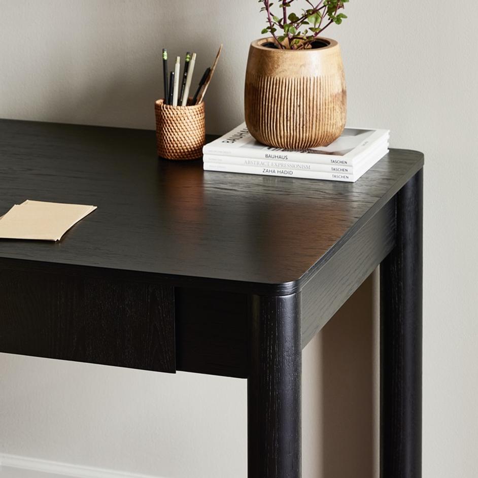 Pollard Desk in Brushed Ebony Oak by FOUR HANDS