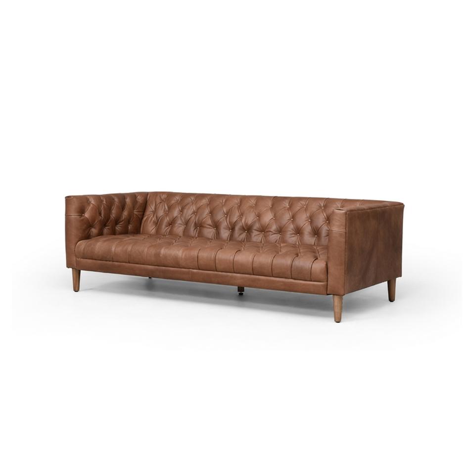 Williams Sofa In 75" In Nw Chocolate by FOUR HANDS