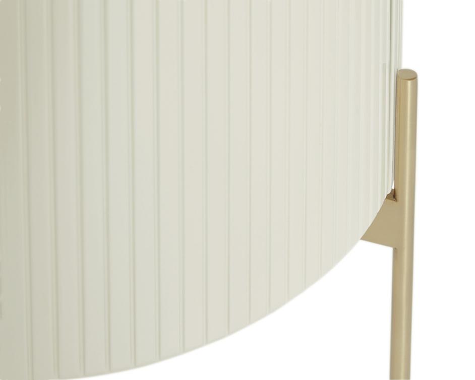 PALOMA END TABLE - HIGH GLOSS CREAM by Sunpan