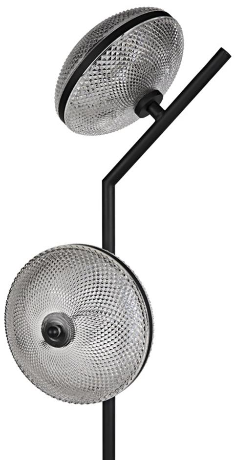 Gibson Floor Lamp, Black Steel by Noir Furniture