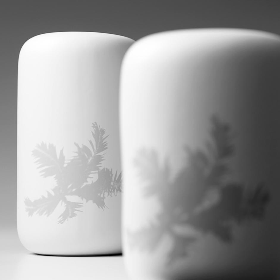Azraa Vase in White by Cyan Design
